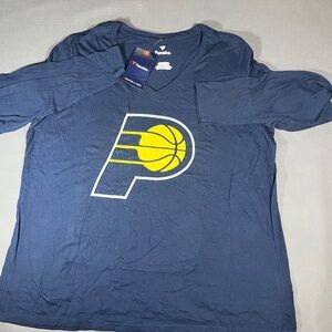 New Indiana Pacers Fanatics Woman’s Long Sleeve T Shirt Size 2xl NBA Apparel Tee